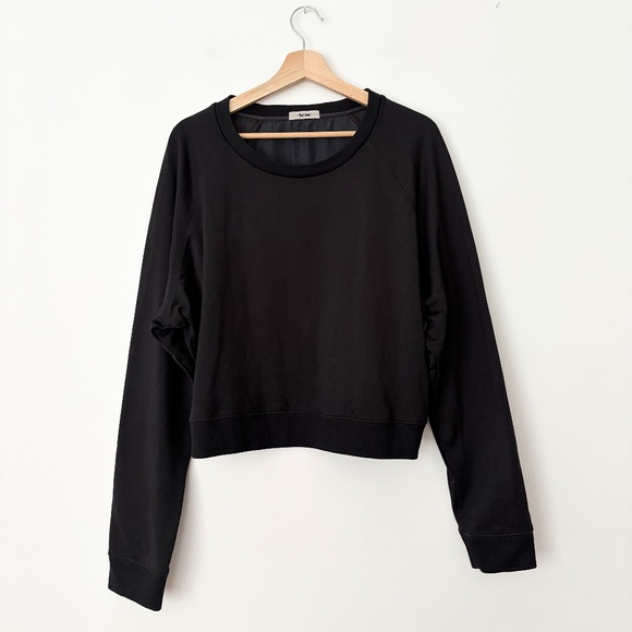 Acne studios mixed media silk blend pullover - Picture 1 of 6
